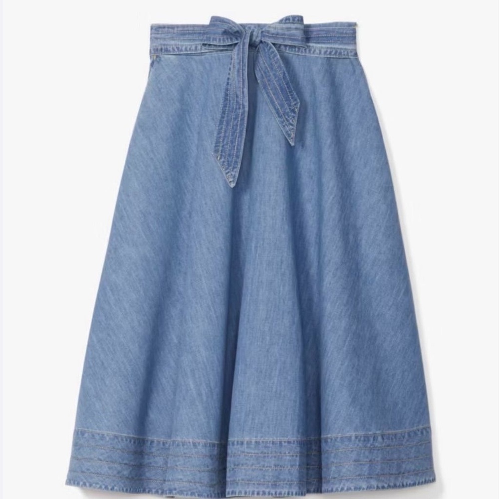 Kate Spade Blue A-Line Denim Skirt